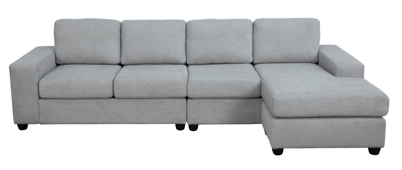Neptune 2-Piece Sectional with Reversible Chaise - Grey