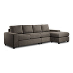 Neptune 2-Piece Sectional with Reversible Chaise - Brown
