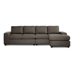 Neptune 2-Piece Sectional with Reversible Chaise - Brown