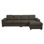 Neptune 2-Piece Sectional with Reversible Chaise - Brown