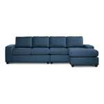 Neptune 2-Piece Sectional with Reversible Chaise - Blue