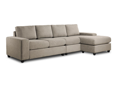 Neptune 2-Piece Sectional with Reversible Chaise - Beige