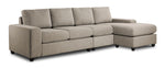 Neptune 2-Piece Sectional with Reversible Chaise - Beige