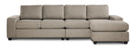 Neptune 2-Piece Sectional with Reversible Chaise - Beige