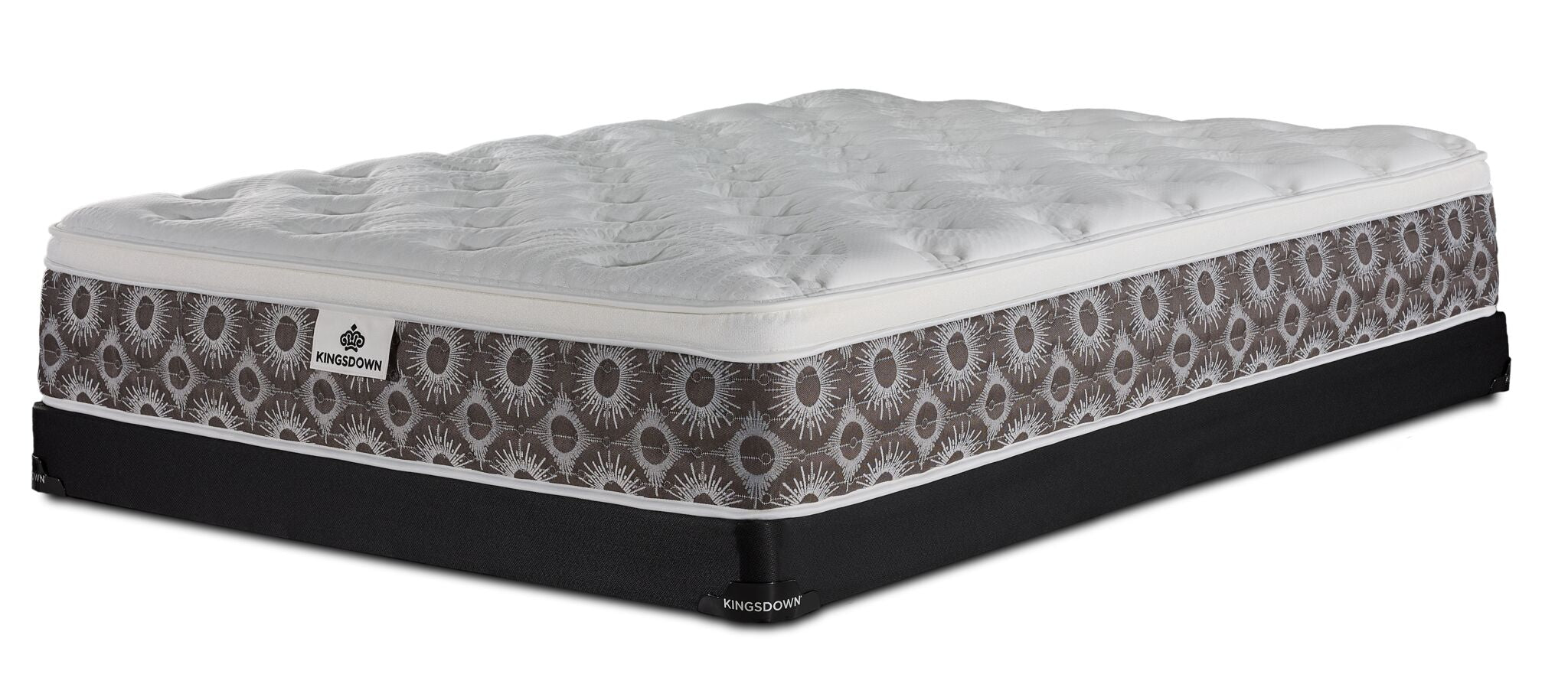 Kingsdown Nerissa Plush Euro Top Queen Mattress and Low Profile Boxspring Set