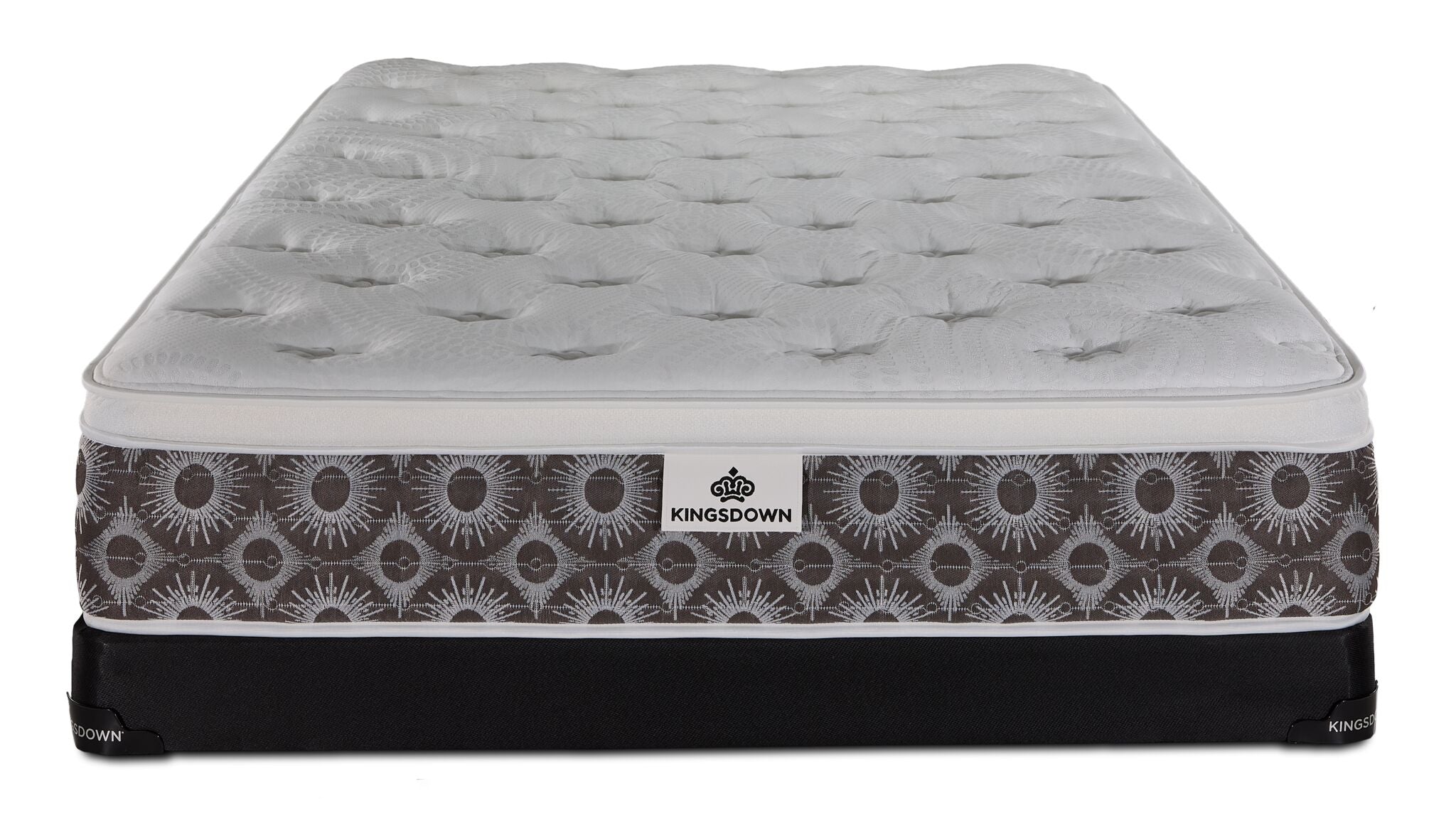 Kingsdown Nerissa Plush Euro Top Queen Mattress and Low Profile Boxspring Set