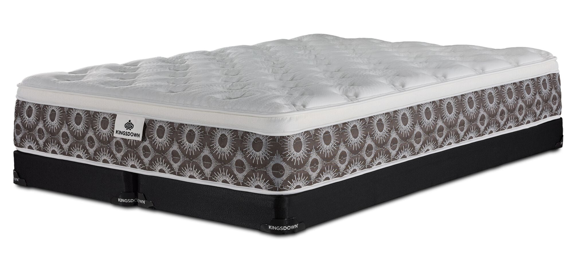 Kingsdown Nerissa Plush Euro Top Queen Mattress and Split Low Profile Boxspring Set