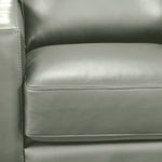 Nevada Leather Swivel Chair - Grey
