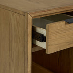 Feeling Connected - Newport 14" Chairside Table - Oak and Black