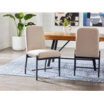 Feeling Connected - Newport Upholstered Chair Chenille - Oak , Black , Khaki