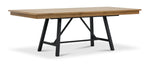 Feeling Connected - Newport Extendable Trestle Table - Oak and Black
