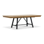Feeling Connected - Newport 7-Piece Extendable Dining Set - Oak and Black
