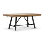 Feeling Connected - Newport 7-Piece Extendable Dining Set - Oak and Black