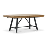 Feeling Connected - Newport Extendable Trestle Table - Oak and Black