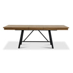 Feeling Connected - Newport Extendable Trestle Table - Oak and Black