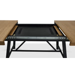 Feeling Connected - Newport Extendable Trestle Table - Oak and Black