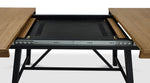 Feeling Connected - Newport Extendable Trestle Table - Oak and Black