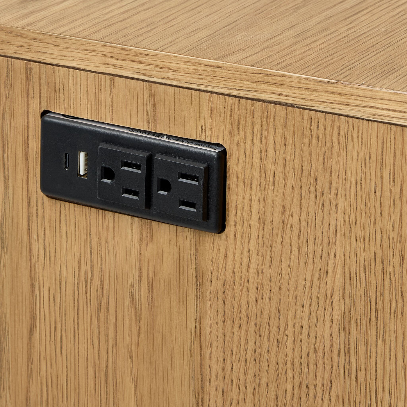 Newport Server - Oak and Black