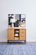 Feeling Connected - Newport Server - Oak and Black