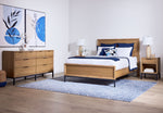 Feeling Connected - Newport 6 - Piece King Bedroom Package - Oak and Black