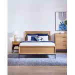 Newport 3 - Piece Queen Bed - Oak and Black