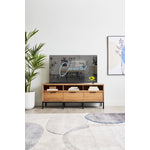 Newport 70" TV Stand - Oak and Black
