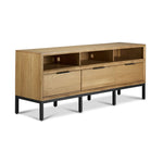Newport 70" TV Stand - Oak and Black