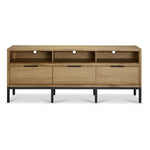 Newport 70" TV Stand - Oak and Black