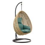 Oasis Outdoor Egg Chair - Beige & Green