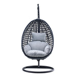 Oasis Outdoor Egg Chair - Black & Grey