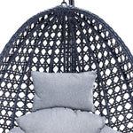 Oasis Outdoor Egg Chair - Black & Grey
