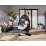 Oasis Outdoor Egg Chair - Black & Grey