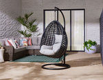 Oasis Outdoor Egg Chair - Black & Grey