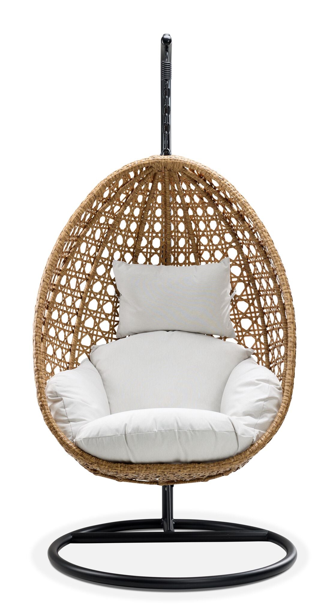 Oasis Outdoor Egg Chair- Beige , Brown