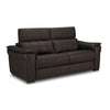 Orlando-Ray Leather Sofa - Chocolate