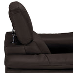 Orlando-Ray Leather Chair - Chocolate