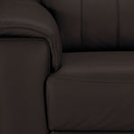 Orlando-Ray Leather Sofa and Chair Set - Chocolate