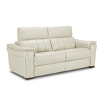 Orlando-Ray Leather Sofa - White