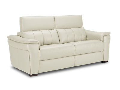 Orlando-Ray Leather Sofa - White