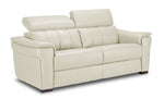 Orlando-Ray Leather Sofa - White