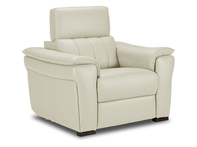 Orlando-Ray Leather Chair - White
