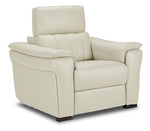 Orlando-Ray Leather Chair - White
