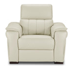 Orlando-Ray Leather Chair - White