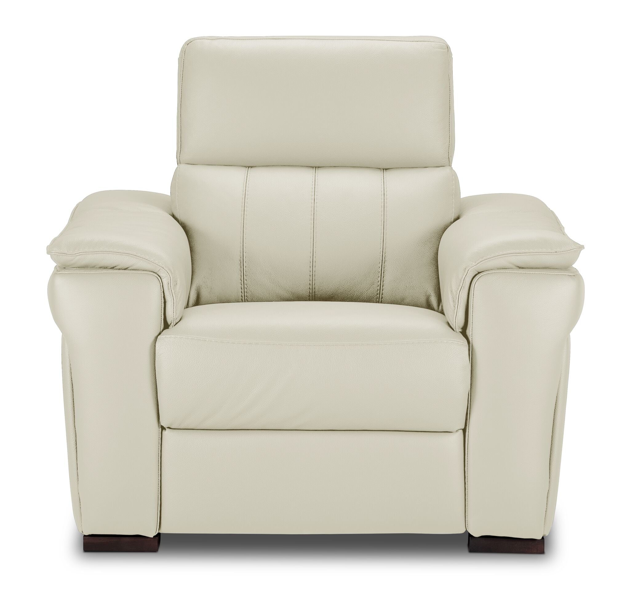 Orlando-Ray Leather Chair - White