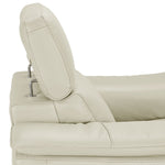 Orlando-Ray Leather Chair - White