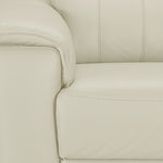 Orlando-Ray Leather Sofa and Chair Set - White