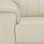 Orlando-Ray Leather Sofa and Loveseat Set - White