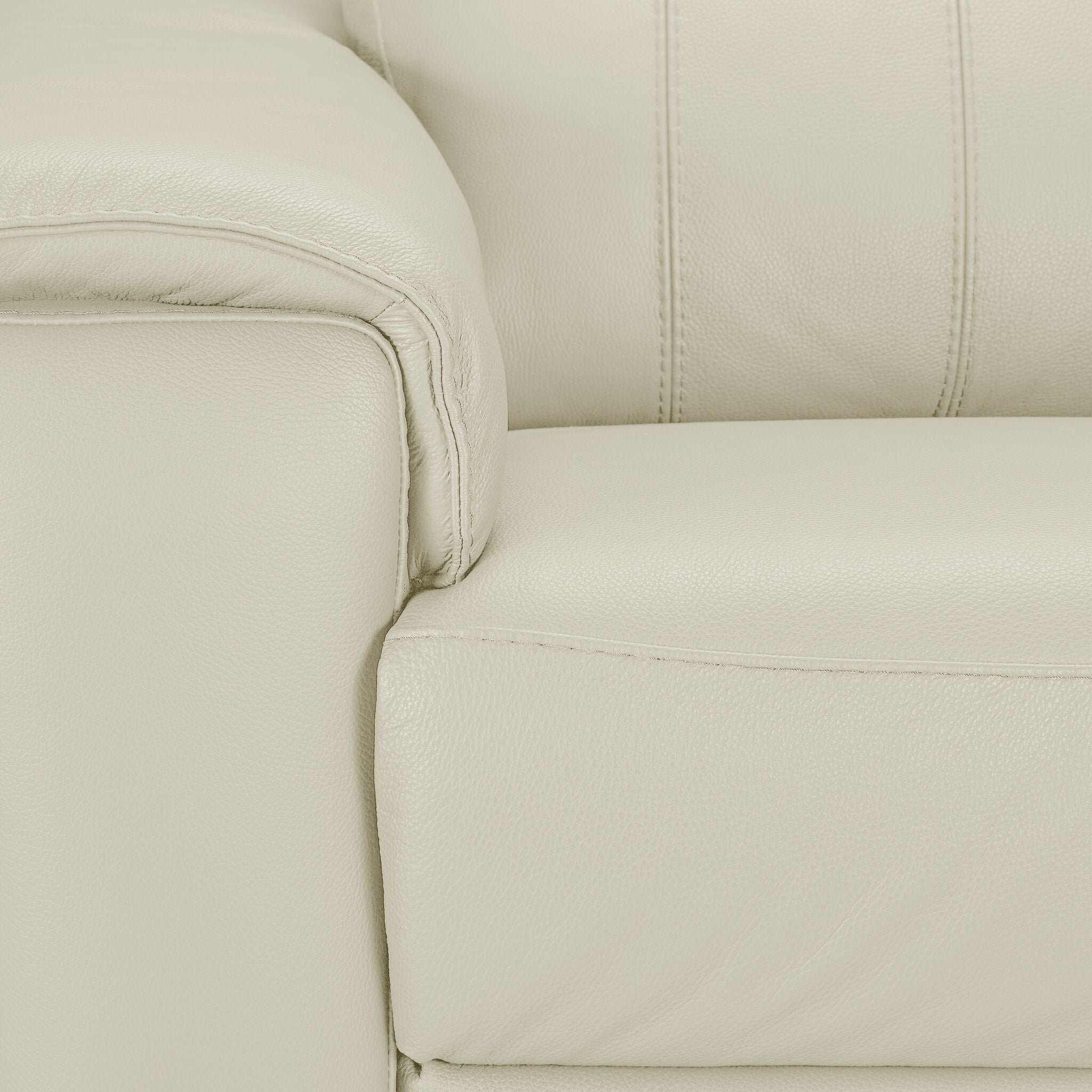 Orlando-Ray Leather Chair - White