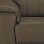 Orlando-Ray Leather Sofa, Loveseat and Chair Set - Taupe