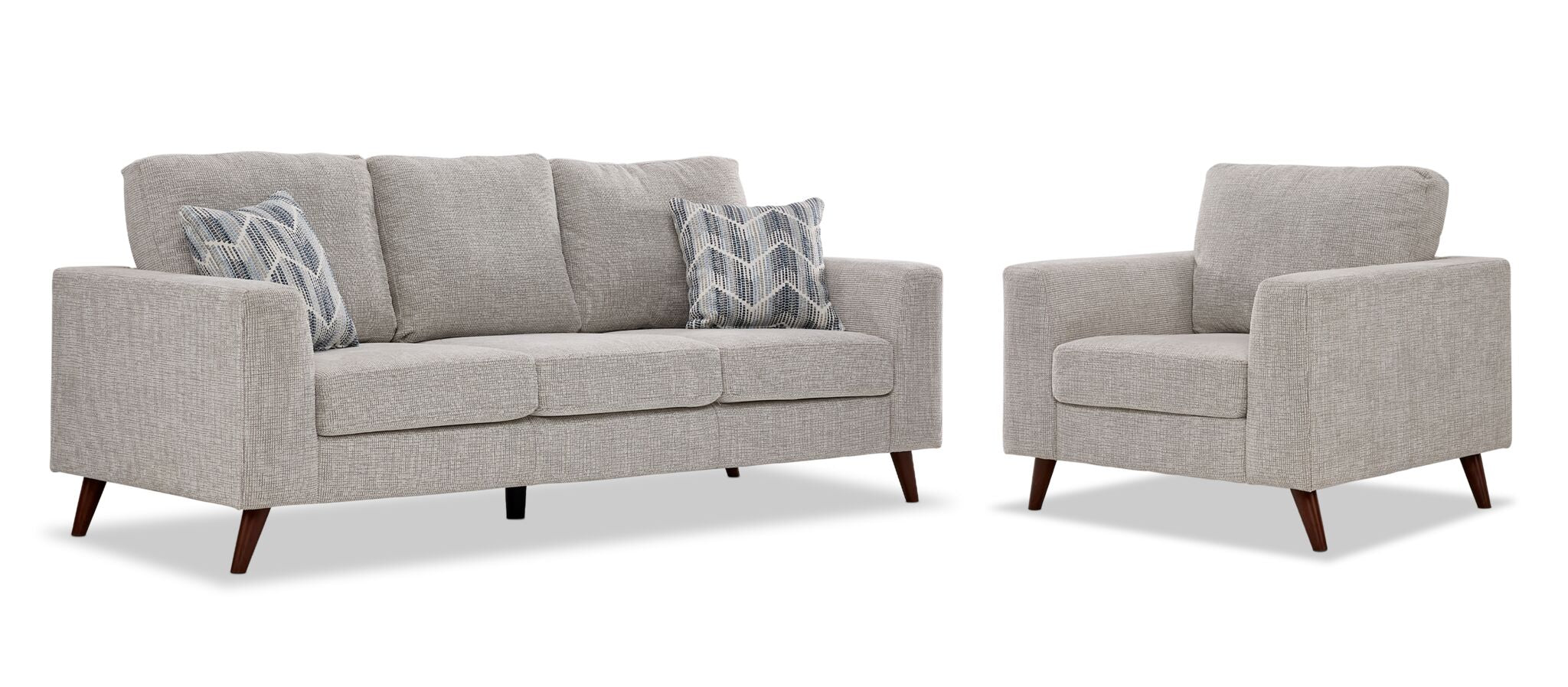 Orleans Sofa and Chair Set - Beige